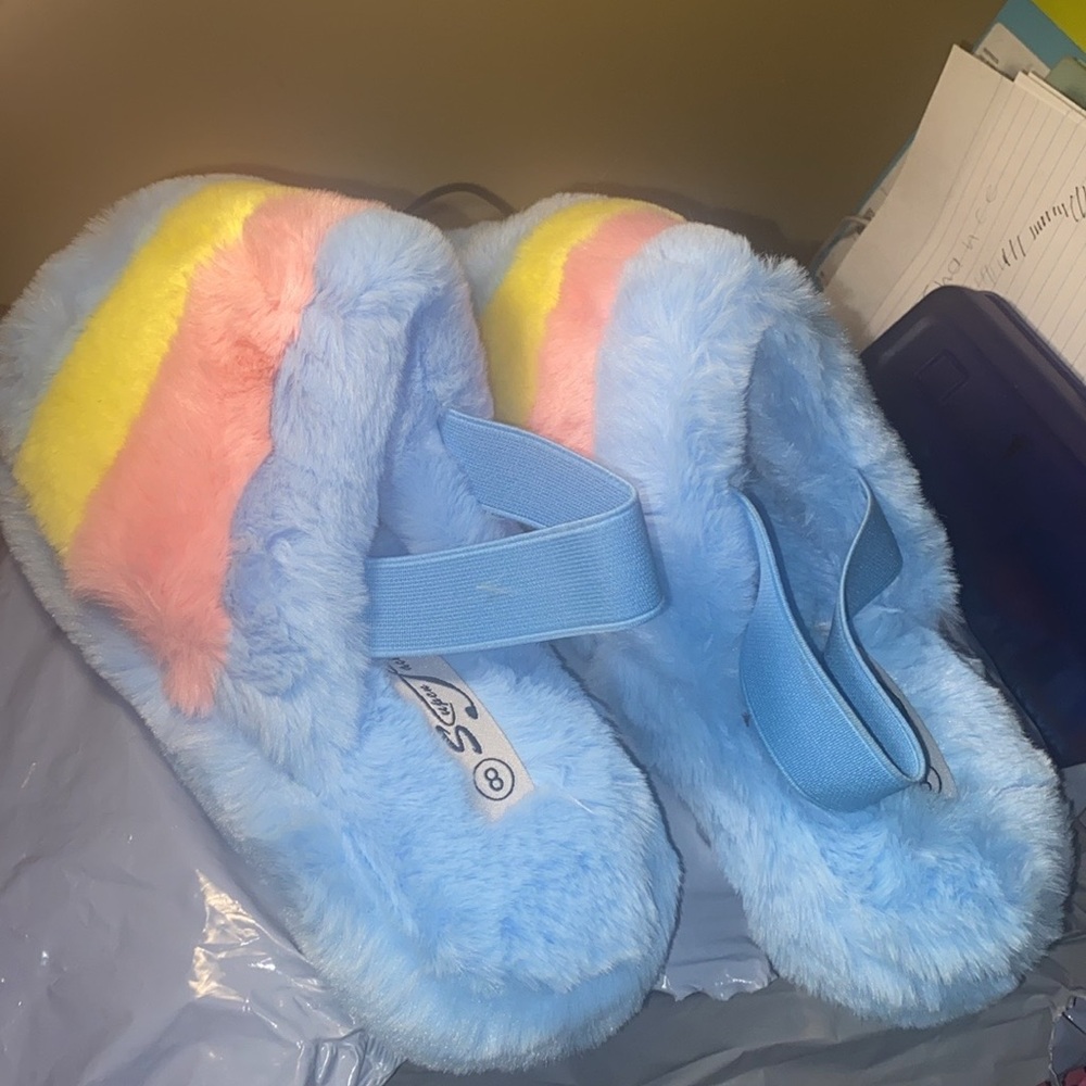 Platform Furry Slilpers